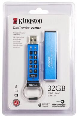 Kingston DataTraveler 2000 - новый накопитель с аппаратной защитой