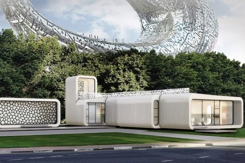 В Дубае построят офисное  здание с помощью огромного 3D-принтера